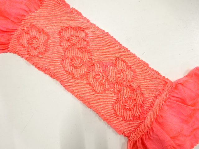 正絹　絞り　帯揚げ